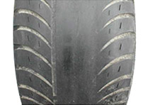 Exemple de pneu sur-gonflé