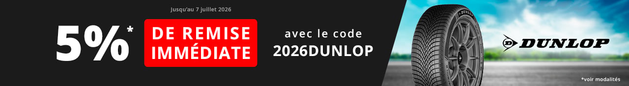 allopneus promo pneus pas chers Dunlop