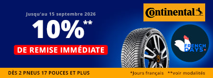 allopneus promo pneu Continental pas chers French Days