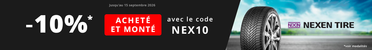 Promo pneus pas cher allopneus remise si montage Nexen