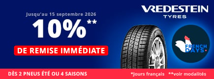 allopneus promo pneu Vredestein pas chers French Days
