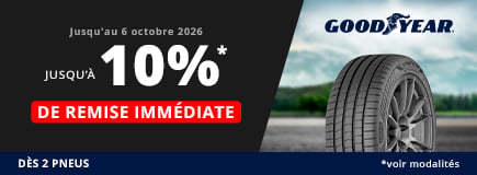 allopneus promo jusqu'au 6 octobre 2026 10pourcent de remise immédiate dès 2 pneus Goodyear