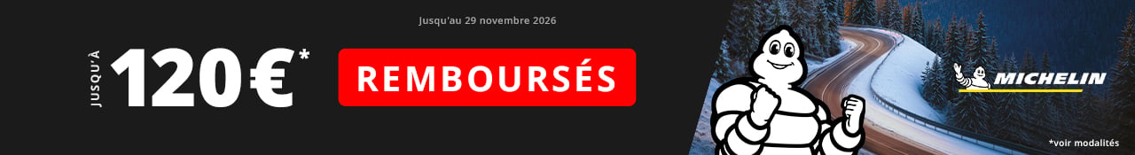 Promo Allopneus jusqu'au 29 novembre 2026 jusqu'à 120euros remboursés dès 2 pneus Michelin